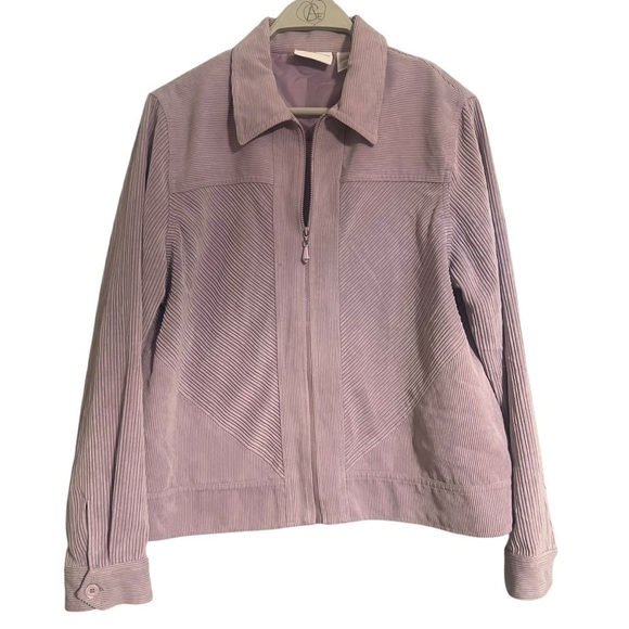 Alfred Dunner Vintage Lavender Corduroy Jacket size 12 - Picture 1 of 9